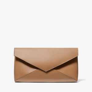 Michael Kors Jeanne Medium Leather Envelope Clutch
